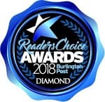 Burlington Post Readers Choice Award 2018